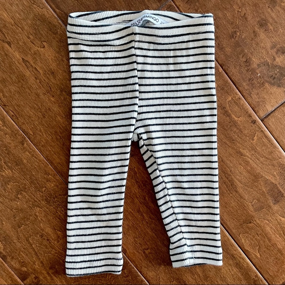 MINGO Baby Rib Leggings in Stripes (12M)